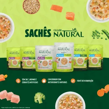 Racao Umida Guabi Natural Caes Adultos Frango e Cereais 4